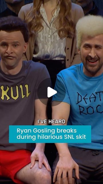 BRIDGE MAGAZINE on Instagram: "Ryan Gosling cracks up during hilarious Beavis & Butthead skit on Saturday Night Live last night 😂  • • #snl #saturdaynightlive #comedy #sketchcomedy #ryangosling #barbie #funny #celebrity" Humour, Crazy Family Humor, Best Snl Skits, Snl Videos, Funny Saturday, Snl Funny, Saturday Humor, Crazy Video, Snl Saturday Night Live