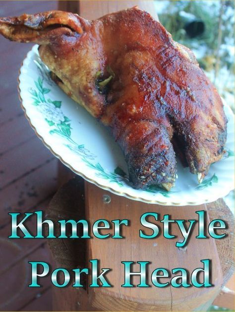 Pork Head, Lamb Head, Offal Recipes, Roasted Lamb, Cambodian Food, Dairy Free Paleo, Lamb Roast, Food Source, Pork Recipes