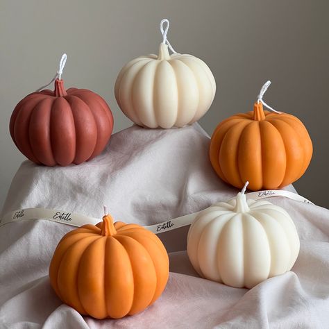 Large Autumn Pumpkin Candle Dimensions: 9.5cmx7.5cm Weights: 270g 💫 Estelle candles are intended as home decor but if you decide to burn them, please make sure to use a stable heat resistant surface underneath. 🍁 These aesthetic candles will help you transition any space from summer into autumn and will provide you with the most beautiful autumn decor.   💌 If you would like to add a personalized message to your orders, please leave a message at checkout. ---------------------------- 🕯️ Usage Fall Room Inspiration, Cozy Fall Room Decor, Cozy Fall Room, Cool Candle, Green Laundry, Fall Room, Fall Room Decor, Pumpkin Candle, Home Decor Halloween