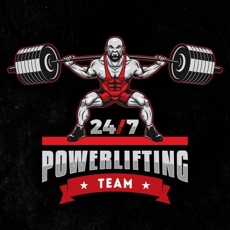 Best Powerlifting team on the coast by MONADL Powerlifting Logo Design, Bodybuilding Pictures, Power Lifting, Character Logo, Gym Art, Sports Awards, Simple Logo, American Comics, Logo Design Trends