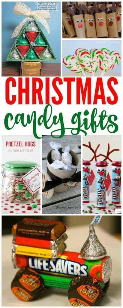 20 Amazing Gifts Made from Christmas Candy Diy Christmas Candy Gifts Party Favors, Candy Gift Christmas, Cute Candy Christmas Gifts, Fun Teacher Gifts Christmas, Candy Creations For Christmas, Work Xmas Gifts, Christmas Candy Bags Ideas Kid, Christmas Gifts Made From Candy, Christmas Candy Creations