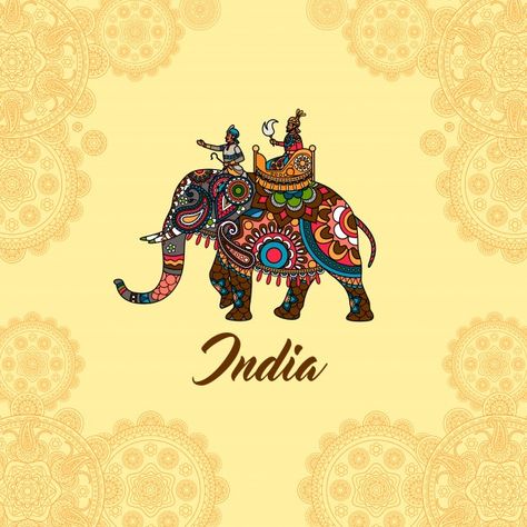 Tattoo Espalda, Elephant India, Buddha Painting Canvas, Hindi Comics, File Decoration Ideas, Elephant Mandala, Diva Quotes, Diva Design, Mandala Art Therapy