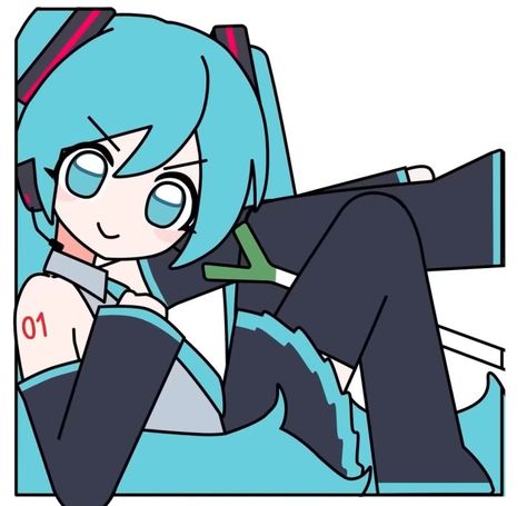 Miku Hatsune Chibi, Miku Chan, Miku Hatsune Vocaloid, Best Anime Drawings, Cat Icon, Cartoon Character Design, Cute Pokemon, Cute Anime Pics, Drawing Base