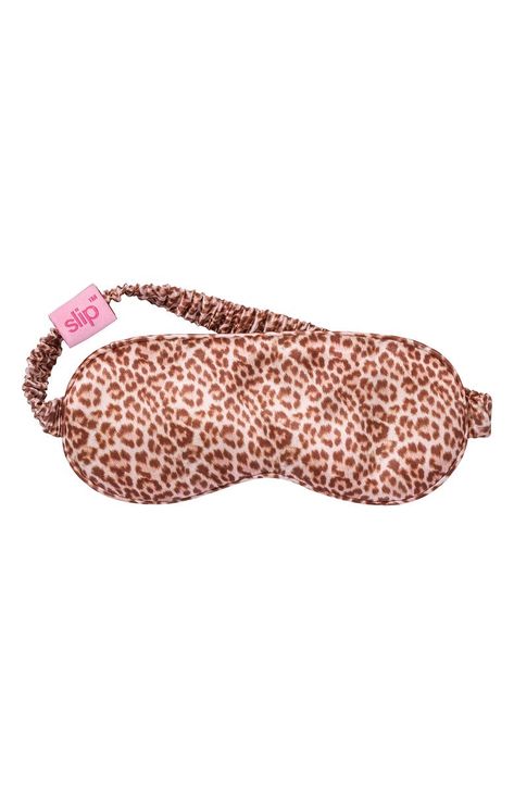 slip Leopard Print Pure Silk Sleep Mask | Nordstromrack Sleep Mask Cute, Slip Eye Mask, Slip Sleep Mask, Slip Mask, Eye Sleep Mask, Leopard Print Gifts, Sleeping Masks, Mask Cute, Silk Sleep Mask