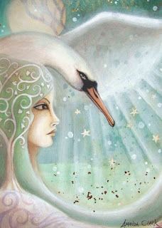 earth angels art: March 2011 Amanda Clark, Clark Art, White Swan, Fairytale Art, Art Et Illustration, Wow Art, Arte Animal, Arte Fantasy, Art And Illustration