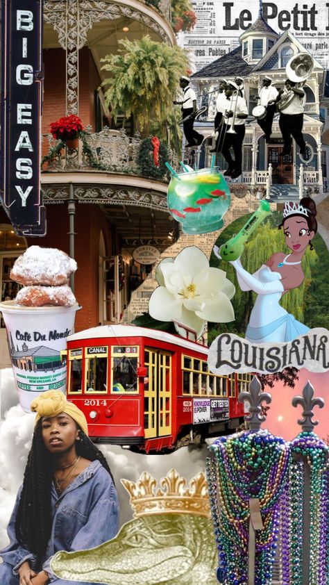 #nola #neworleans #mardigras #louisiana #wallpaper #blacktravel #travelinspo #vibes Nola Wallpaper, New Orleans Aesthetic Wallpaper, Louisiana Wallpaper, Louisiana Aesthetic, Creole People, Creole Culture, Louisiana Creole, Culture Aesthetic, Lil Kim