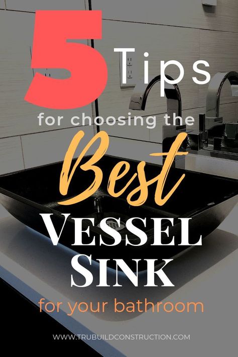 Vessel Sink Ideas, Bathroom Things, Mini Bathroom, Designer Bathrooms, Homeowner Tips, Vessel Sink Vanity, Wall Cupboards, Designer Decor, Home Improvement Loans