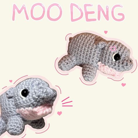 moo deng!!! 🦛 ik im a bit late to the trend life has been chaotic and busy :( butttt here’s the iconic moo deng, better late than never! • • #moodeng #crochet #crochetmoodeng #moodenghippo #hippomag #crochethippo #amigurumi #fiberart #crochetersofinstagram #plushiesofinstagram #crochetinspiration #crochetlove #amigurumilove #hippo Crochet Hippo, Better Late Than Never, The Trend, Fiber Art, Amigurumi, Crochet, Quick Saves, Fibre Art