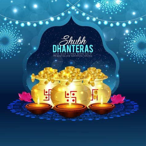 Dhanteras Creative, Dhanteras Images, Lord Kuber, Happy Dhanteras Wishes, Happy Diwali Wishes Images, Happy Diwali Wishes, Marriage Invitation Card, Diwali Photos, For Whatsapp Status