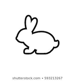 Outline Bunny Images, Stock Photos ... Outline Bunny Tattoo, Small Bunny Drawing, Rabbit Outline Tattoo, Bunny Outline Drawing, Bunny Outline Tattoo, Animal Outline Drawing, Rabbit Outline, Mia Tattoo, Bunny Outline