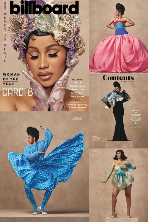 Cardi B Interview, Magazine Cover Photoshoot, Bi Fashion, Woman Of The Year, Billboard Magazine, Cover Magazine, Fashion Leaders, 90s Supermodels, B Fashion