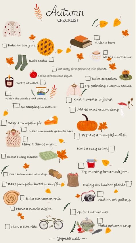 #Fall #FallBucketList #Autumn #FallActivities #FallFun #FallColors #FallFashion #FallFood #FallBeauty Autumn This Or That, Fall Ideas Activities, Autumn Checklist, Autumn Must Haves, Autumn List, 30 Bucket List, Fall To Do List, Autumn Vibes Cozy, Autumn To Do List