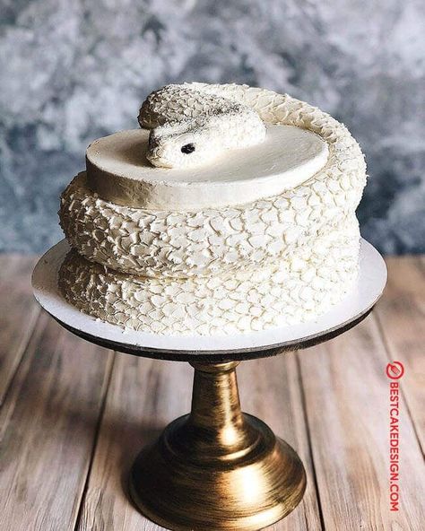 Snake Cakes Birthday, Snake Bday Cake, Snake Cake Design, Cupcake Snake Cake, Snake Wedding Cake, October Cake Ideas, Snake Dessert, Snake Cake Ideas, Crazy Cakes Design