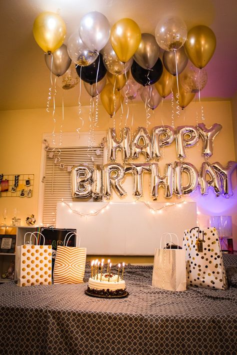 boyfriend birthday decor ideas , silver and golden balloons , boy birthday ideas , golden decorations , girlfriend birthday decorations, theme birthday decor , birthday decor ideas , diy birthday decorations, husband birthday ideas Decoration For Male Birthday, Balloon Decorations For Boyfriend, Husband Surprise Birthday Ideas, Birthday Decor For Girlfriend, Girlfriend Birthday Decoration Ideas, Husband Birthday Theme Ideas, Birthday Decoration For Girlfriend, Birthday Decorations Husband, Diy Birthday Decorations For Husband