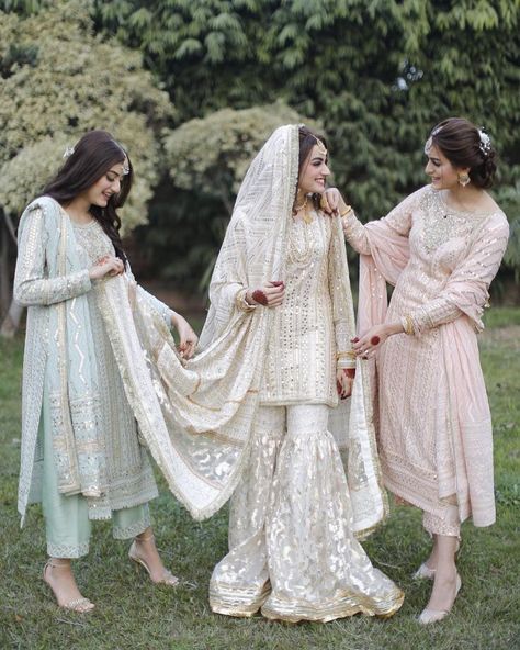 Dresses, Instagram, Nikkah Dress For Sisters, Bridal Gharara, Beautiful Bridal Dresses, Wedding Bridal, Saree