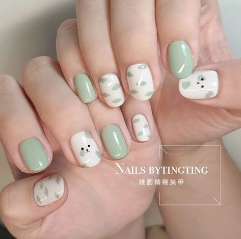 Korean Nail Art Simple Cute, Nail 2022, Nails Paint, Subtle Nail Art, Girls Nail Designs, Nagel Design, Minimal Nails Art, Korean Nail Art, Fake Nails Designs