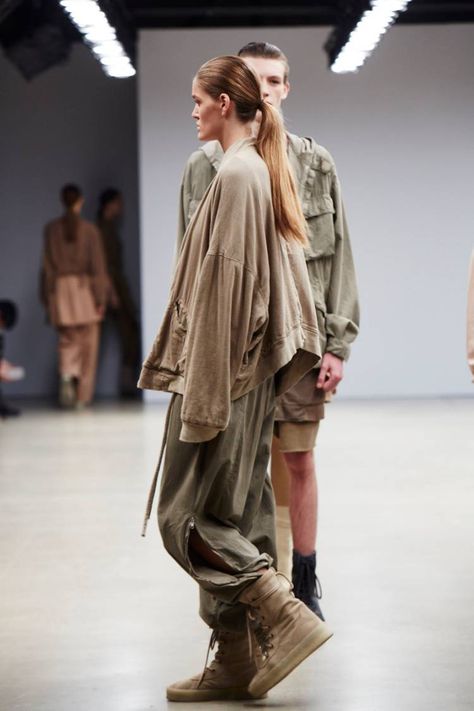 Yeezy Season 2 by Kanye West Recap | HYPEBEAST Fashion Show Event, Solarpunk Fashion, Yeezy Season 2, Yeezy Season, Kanye West, Fashion Art, Fashion Show, Lookbook, Normcore