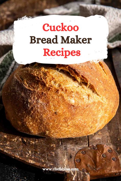 12+ Best Cuckoo Bread Maker Recipes to Try Now! Cuckoo Bread Maker Recipes, Cranberry Walnut Bread, Honey Oat Bread, Toast For Breakfast, Pumpkin Spice Bread, Basil Bread, Parmesan Bread, Honey Bread, Spice Bread