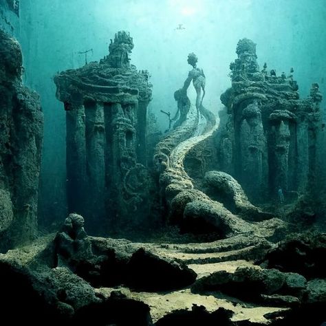 Deep Ocean Mermaid, Mermaid Lagoon Aesthetic, Mermaid Architecture, Ocean Kingdom Aesthetic, Siren Kingdom, Underwater City Aesthetic, Ocean Goddess Aesthetic, Mermaid Culture, Underwater Building