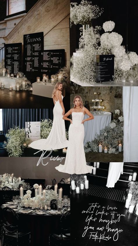 Black Tie Wedding Theme, Winter Wedding Themes, Black And White Wedding Theme, White Wedding Theme, Wedding Themes Winter, Future Wedding Plans, Black White Wedding, Wedding Theme Colors, Theme Color