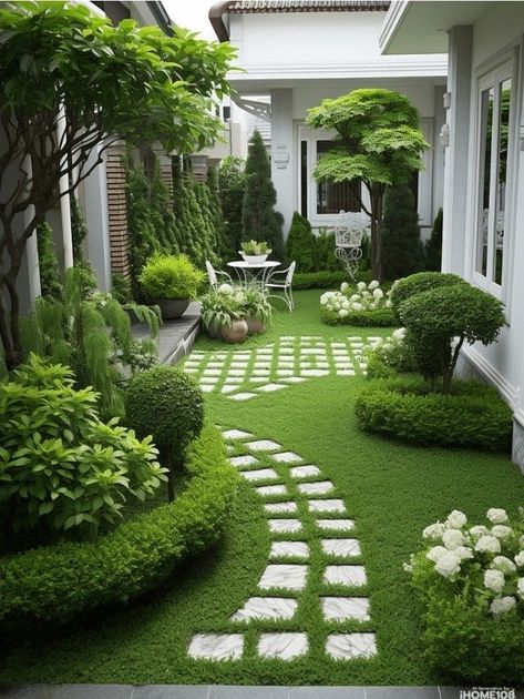 Basement Repair, Front Garden Landscape, Landscaping Simple, Courtyard Gardens Design, Modern Backyard Landscaping, Front Yard Garden Design, Outdoor Gardens Design, Backyard Garden Design, Front Yard Garden