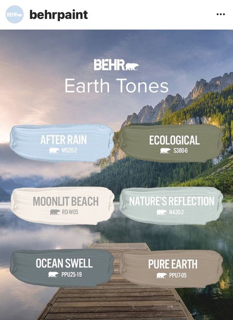 Rv Color Schemes, Rv Decor Ideas, Earth Tone Bathroom, Camper Interior Ideas, Earth Tones Palette, Earth Tones Paint, Calming Paint Colors, Earth Colour Palette, Earth Tone Color Palette