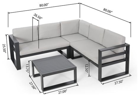 Outdoor Sectional, Side Tables, Sofa Set, Sectional, Coffee Table, Sofa, Living Room, Coffee, Furniture