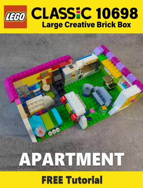 This MOC is an Alternate Build of LEGO classic set series 10698 Large Creative Brick Box. On my YouTube channel you will find a easy free video instruction on how to make the House. DIY LEGO models! Want more ideas for set lego classic 10698? Subscribe to the Youtube channel LEGOidea. Did you like my custom? Give me a "Like"! Have fun building! Classic Lego Ideas, Easy Lego House Ideas, Lego Free Build Ideas, Diy Lego House Ideas, Classic Lego Building Ideas, Lego House Ideas Easy Instructions, Lego Classic Ideas 10698, Free Lego Instructions, Easy Lego House