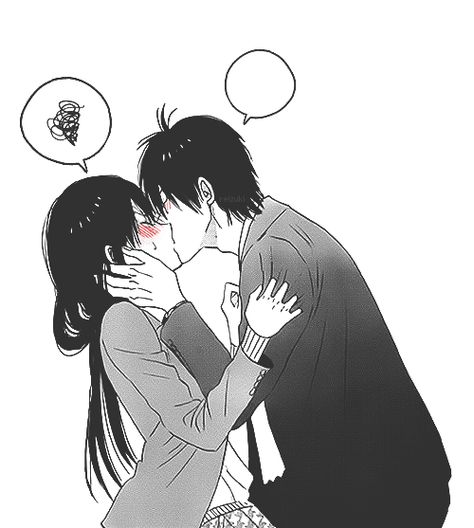 )))) Tumblr, Anime Bisou, Kawaii Couple, Photo Manga, Basket Anime, Speech Bubbles, Manga Couple, Maid Sama, Kimi Ni Todoke