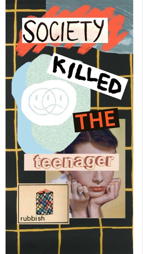 Society Killed The Teenager Art, Society Kills, Society Killed The Teenager, Protest Art, Trippy Wallpaper, Favorite Book Quotes, Gcse Art, Identity Art, A Level Art