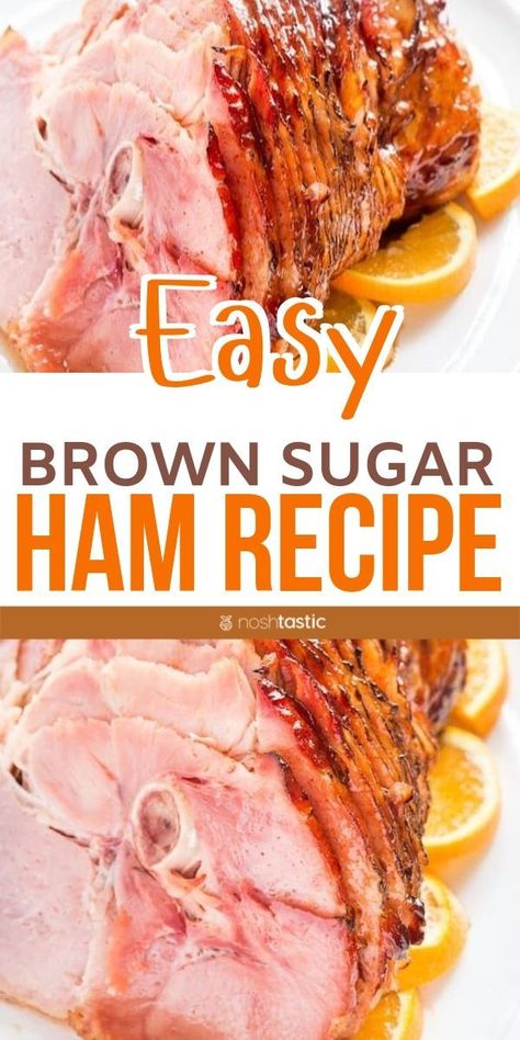 Brown Sugar Ham Recipes, Brown Sugar Ham Glaze, Sugar Ham Glaze, Glaze Ham, Easy Ham Glaze, Honey Baked Ham Recipe, Sugar Ham, Brown Sugar Ham, Ham Glaze Brown Sugar