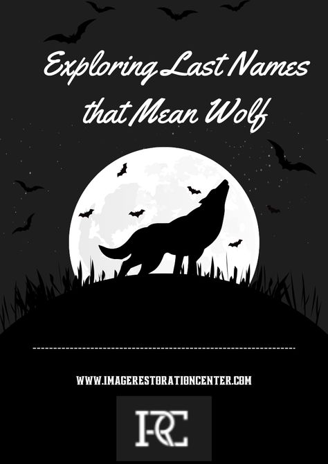 Are you looking for a last name that carries the mystique and power of the wolf? Look no further! In this article, we will explore various last names and surnames that have meanings related to wolves. Whether you want a name that symbolizes strength, nobility, or even a little hint of the wild, we have got you covered. Werewolf Last Names, Names That Mean Wolf, Last Name Meaning, Sims Inspiration, Wolf Images, Genealogy Resources, Descriptive Words, Photo Restoration, Last Names