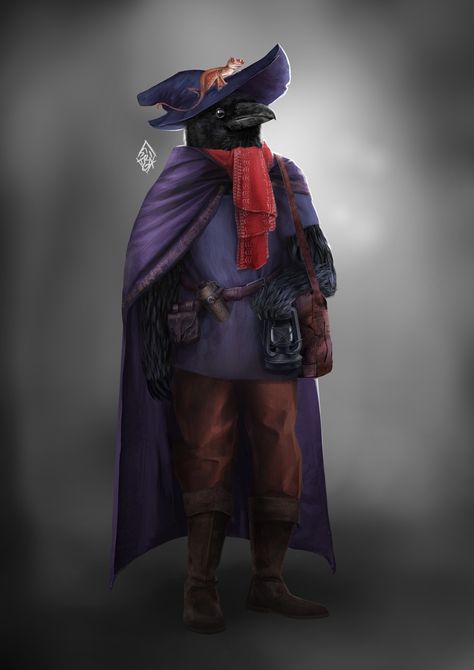 Kenku Warlock, D D Races, Dungeons And Dragons, Art Design