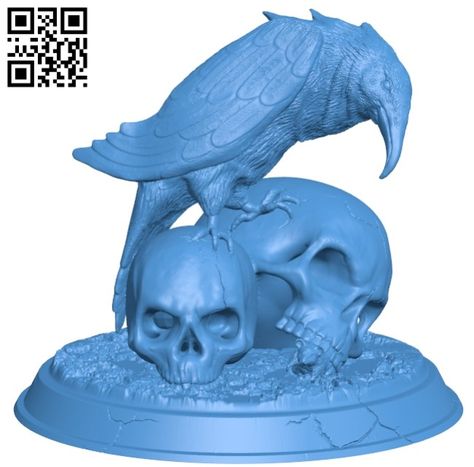 Raven skull B005306 file stl free download 3D Model for CNC and 3d printer – Download Free STL Files 3d Print Files Free, 3d Printing Patterns Free, 3d Printing Files Free Printable, 3d Printing Free Files, 3d Printing Stl Files, Stl Files 3d Printing Free, Free Stl Files 3d Printer, 3d Printer Projects Free, 3d Printing Files