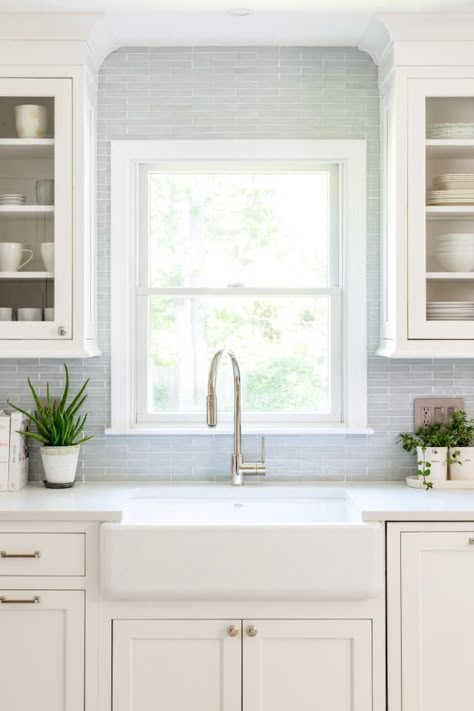 Kitchen Sink Backsplash With Window, Small Kitchen Window Over Sink, Kitchen Sink With Window, Kitchen Window Above Sink, Kitchen Windows Above Sink Ideas, Kitchen Windows Above Sink, Window Above Kitchen Sink, Coastal Wall Decor Ideas, Window Over Kitchen Sink