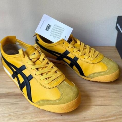 New Onitsuka Tiger Mexico 66 Onitsuka Tiger Women, Tiger Mexico 66, Onitsuka Tiger Mexico 66, Mexico 66, Uma Thurman, Kill Bill, Cool Outfits For Men, Black Trainers, Asics Shoes