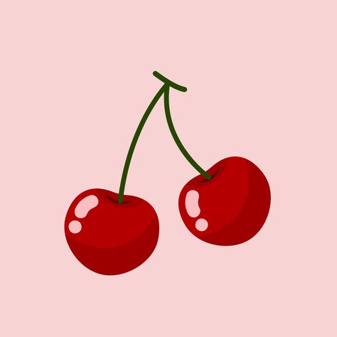 Cute cherry printable poster for wall art!  This item is a digital file only. Great to be printed for bedrooms, bathrooms, etc!  Once purchased you will have multiple print size options: 11x14  16x20  16x24  18x24 24x34 Cherry And Strawberry, Posters On Wall Bedroom Printable, Printable Wallpaper, Digital Art Cute, Print Outs For Wall, Heart Cherries, Poster For Wall, Cherry Bedroom Aesthetic, Cherry Hearts