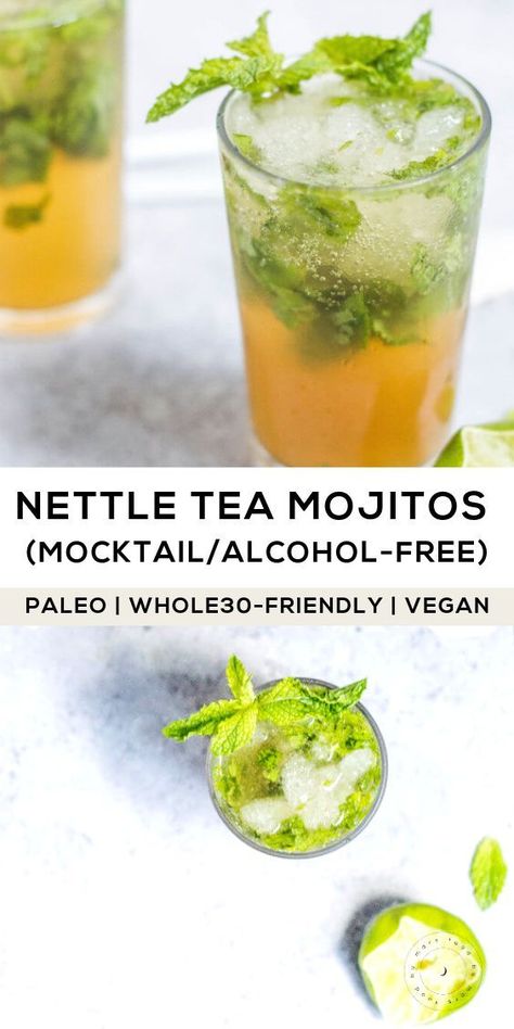 Nettle Tea, Cheers To That, Herbal Drinks, Mojito Recipe, Tea Cocktails, Herbal Healing, Mocktail Recipe, Healing Power, Whole 30 Recipes