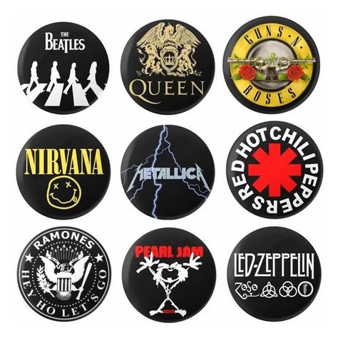 Band Badges, Vinyl Record Art Ideas, Badge Maker, Rock Aesthetic, Band Stickers, Vinyl Record Art, Cd Art, Record Art, Collage Phone Case