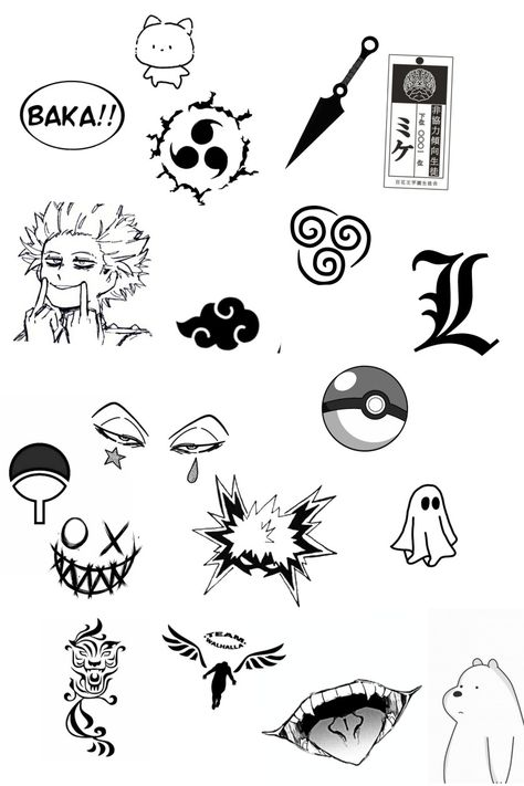 Tattoo Ideas Naruto, Naruto Flash Tattoo, Naruto Tattoo Design, Small Tattoo Arm, Anime Flash Tattoo, Tato Naruto, Blitz Tattoo, Easy Graffiti Drawings, Tato Minimal