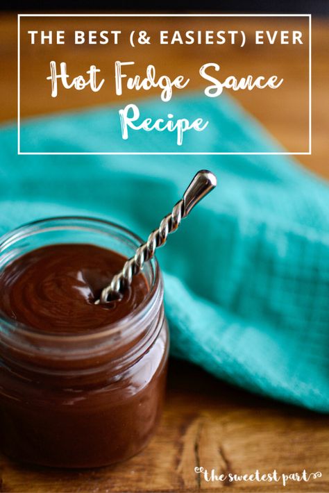 Easy Hot Fudge Sauce, Easy Hot Fudge, Hot Fudge Recipe, Homemade Hot Fudge Sauce, Hot Fudge Sauce Recipe, Fudge Sauce Recipe, Chocolate Sauce Recipes, Homemade Hot Fudge, Chocolate Fudge Sauce