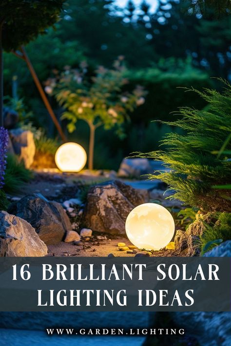 a close up of a light that is on a rock Dock Solar Lights, Solar Walkway Lights Pathways, Yard Solar Lighting Ideas, Solar Lights In Garden, Solar Yard Lights Ideas, Garden Lights Solar, Outside Solar Lighting Ideas, Solar Lighting Ideas Outdoor, Patio Solar Lighting Ideas