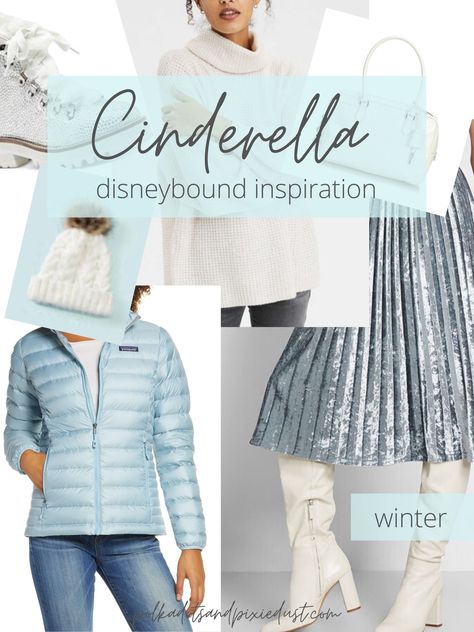 Winter Disneybound, Cinderella Disneybound, Disney Paris, Disney Bound Outfits, Disney Party, Disney Shirts, Disney Outfits, Disney Inspired, Disney Style