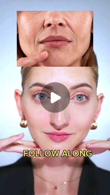 skincare uk on Instagram: "Smile line face yoga❤️❤️  #facemassage #faceyoga #SkinCareTips #skincarenatural #skincareobsessed #faces" How To Get Rid Of Smile Lines Naturally, Smile Lines Get Rid Of, Reduce Smile Lines Facial Exercises, Face Exercises To Slim Face Video, Face Yoga Smile Lines, Facial Yoga For Symmetrical Face, Faceyogamethod Exercise, Face Massage Techniques, Face Yoga Facial Exercises