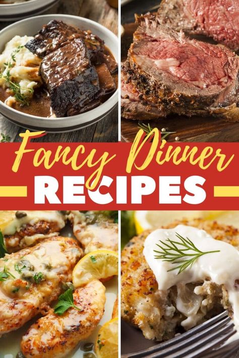 25 Easy Fancy Dinner Recipes - Insanely Good Meals For Guests, Easy Fancy Dinner Recipes, Easy Fancy Dinner, Ramen Dinner, Stuffed Salmon, Impressive Dinner, Fancy Dinner Recipes, Date Night Dinners, Gourmet Dinner