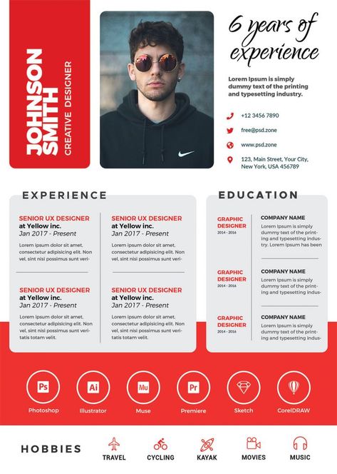 Cv Of Graphic Designer, Creative Resume Design Layout, Designer Cv Design, Graphic Design Resume Creative, Resume For Graphic Designer, Cv Form, Resume Graphic Design, Creative Resume Ideas, Curriculum Vitae Design