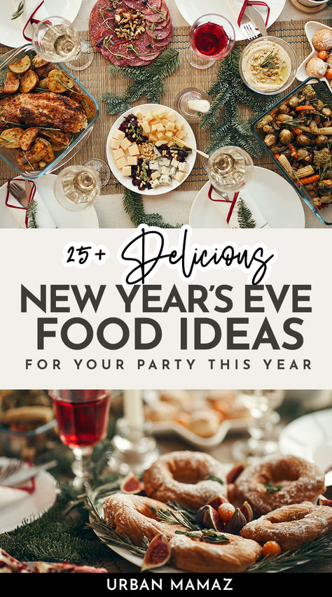 New Year’s Eve Food Ideas New Year’s Party Food Ideas, Nye Party Food Ideas, New Years Eve Party Themes, Nye Party Food, New Year's Eve Food, Creative Food Ideas, New Year's Eve Party Themes, New Year Food, Party Bites