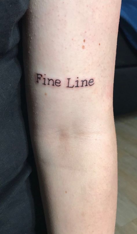 Fine Line Song Tattoo, Fine Line Tattoo Harry Styles, Song Tattoos, Harry Styles Tattoos, Fine Line Tattoo, Line Tattoo, Fine Line Tattoos, Line Tattoos, Fine Line