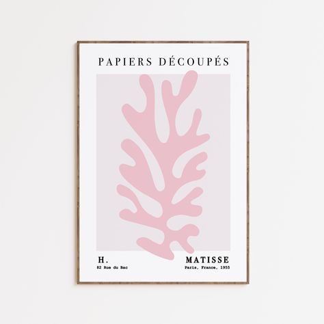 Henri Matisse Wall Art Print Digital Download, Pink Printable Poster Art, Preppy Apartment Decor, Pastel Decorations Living Room Bedroom Pastel, Preppy Apartment Decor, Pastel Decorations, Preppy Apartment, Matisse Kunst, Decorations Living Room, Matisse Wall Art, Pink Printable, Art Preppy