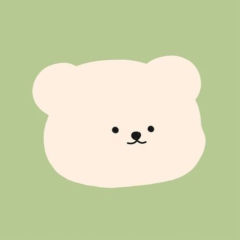 Green Bear, 강아지 그림, Cute App, Cute Pastel Wallpaper, Bear Wallpaper, Kawaii Wallpaper, App Icon Design, Aesthetic Stickers, Green Aesthetic